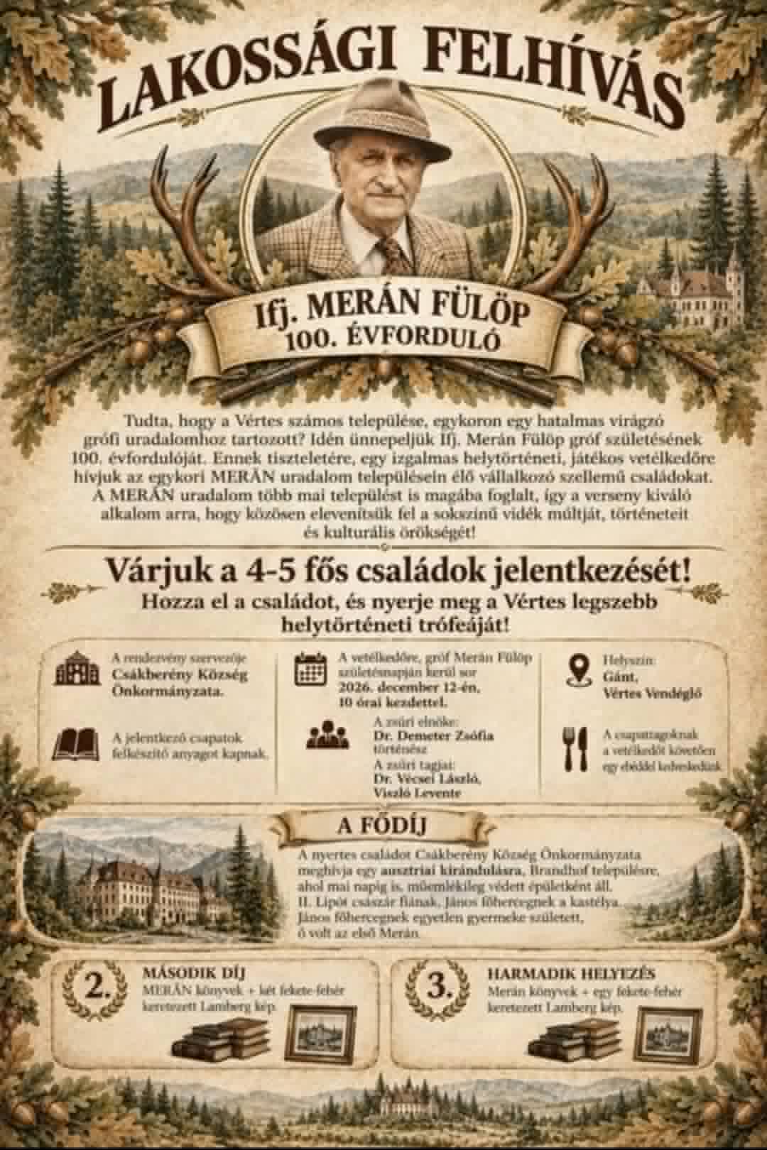 Merán felhívás